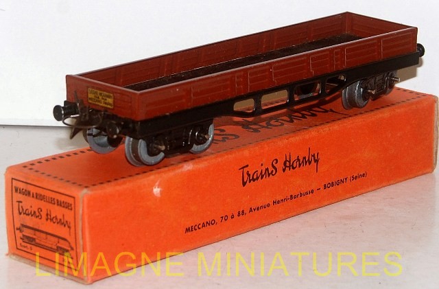 C21 6 HORNBY WAGON A RIDELLES BASSES A BOGIES C21 6